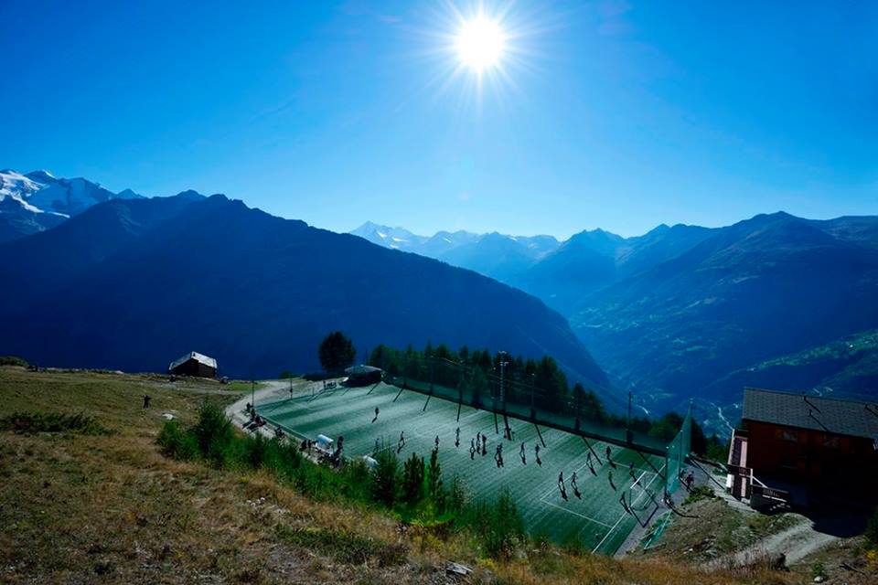 Ottmar Hitzfeld Stadium in Switzerland is Europe's highest pitch
