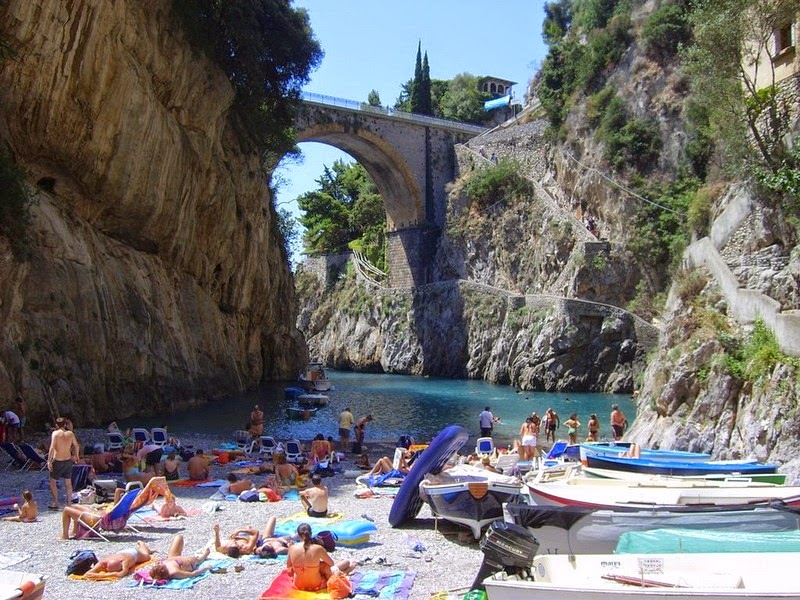 The fjord of Furore is one of the most fascinating places on the Amalfi Coast