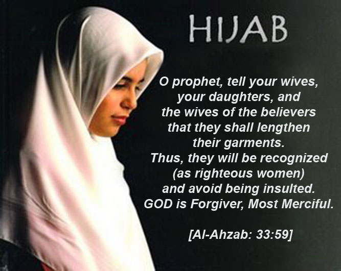 Hijab for Muslim Women is a covering for care of chastity